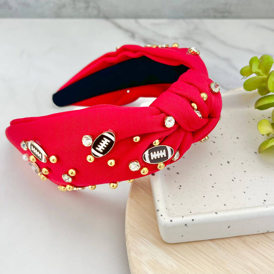 KC Gameday Red Headband - Football Headband red