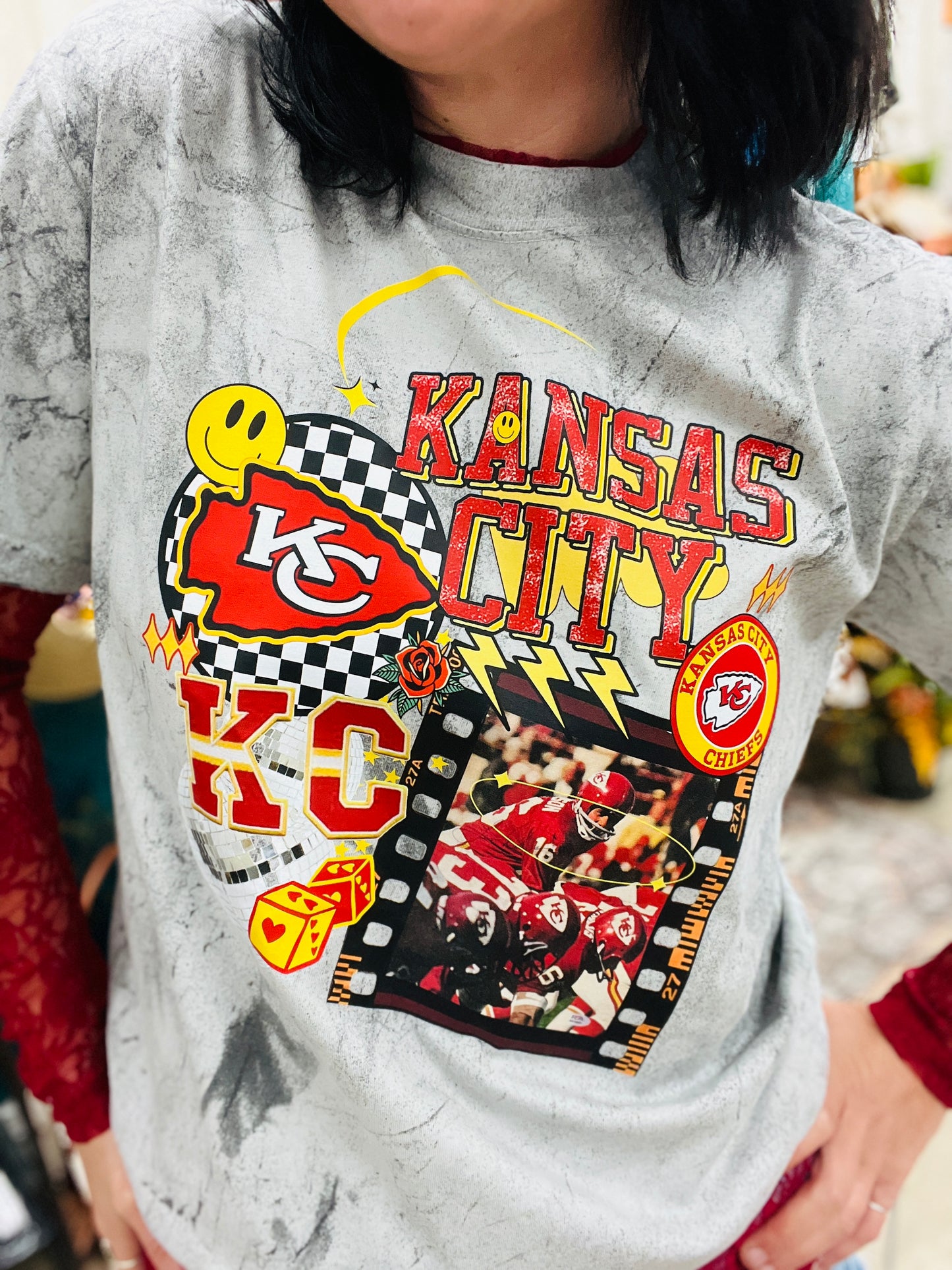 KC Collage Splatter Tee