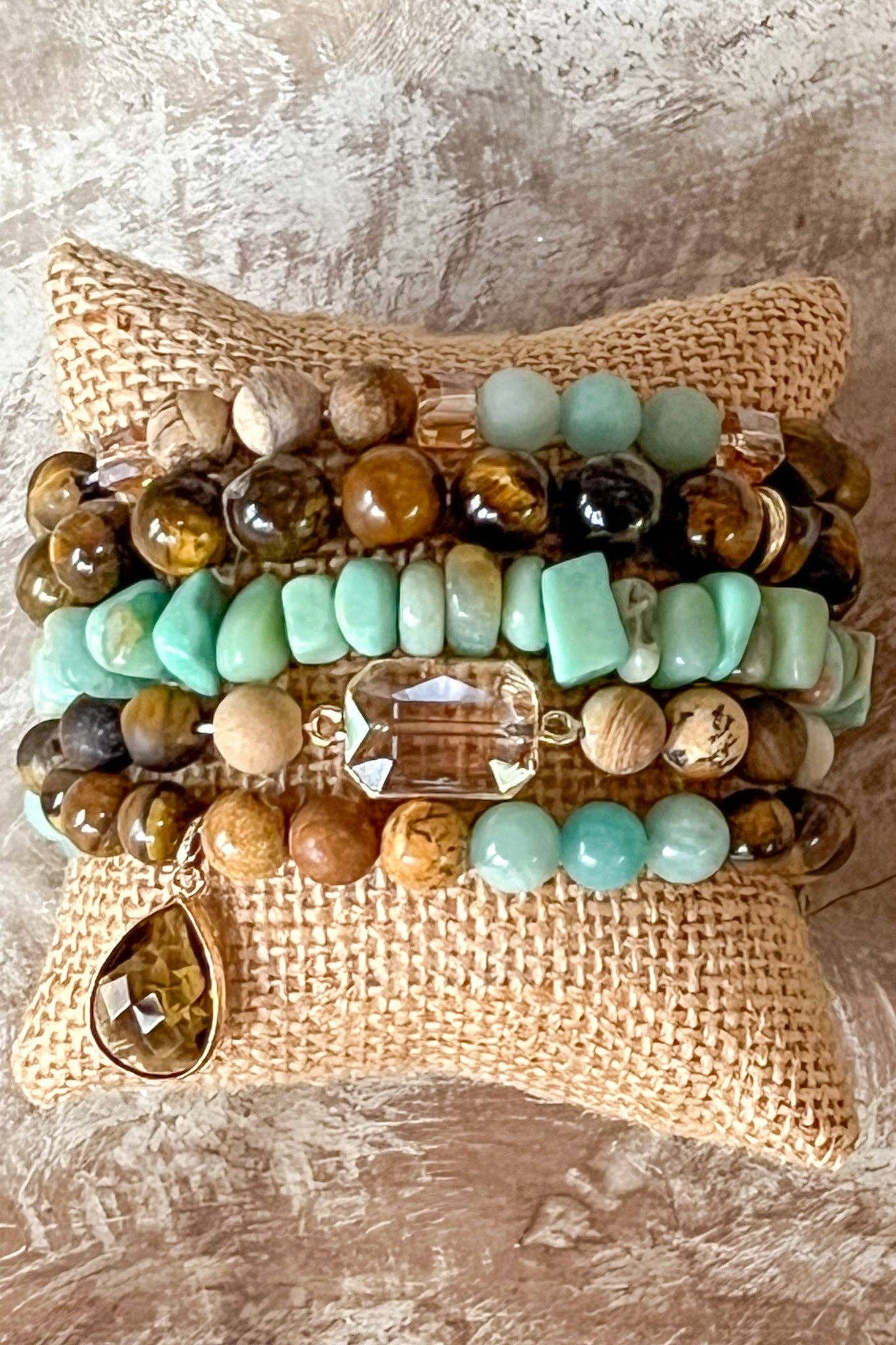 Izzy Natural Stone Bracelet Set