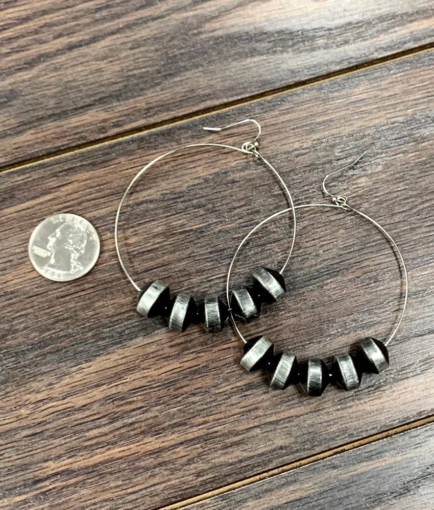 Rondelle Hoop Earrings