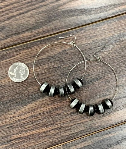 Rondelle Hoop Earrings