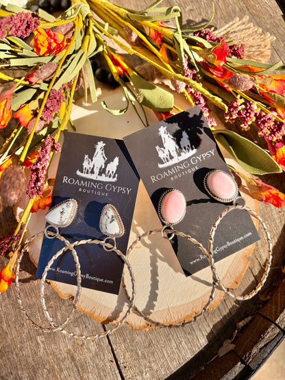 Kee Style 3" Hoop Earrings