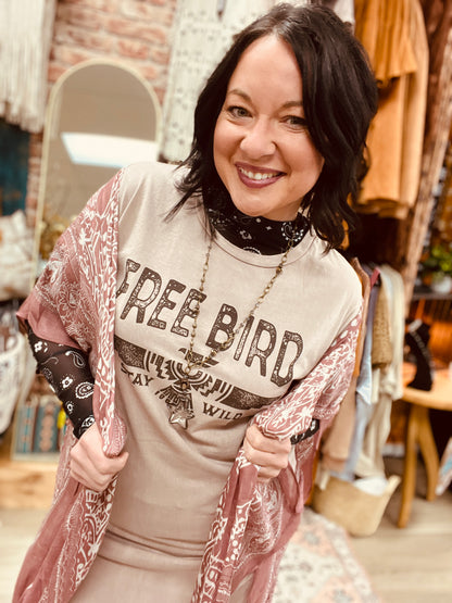 Dusty Rose FREEBIRD Dress