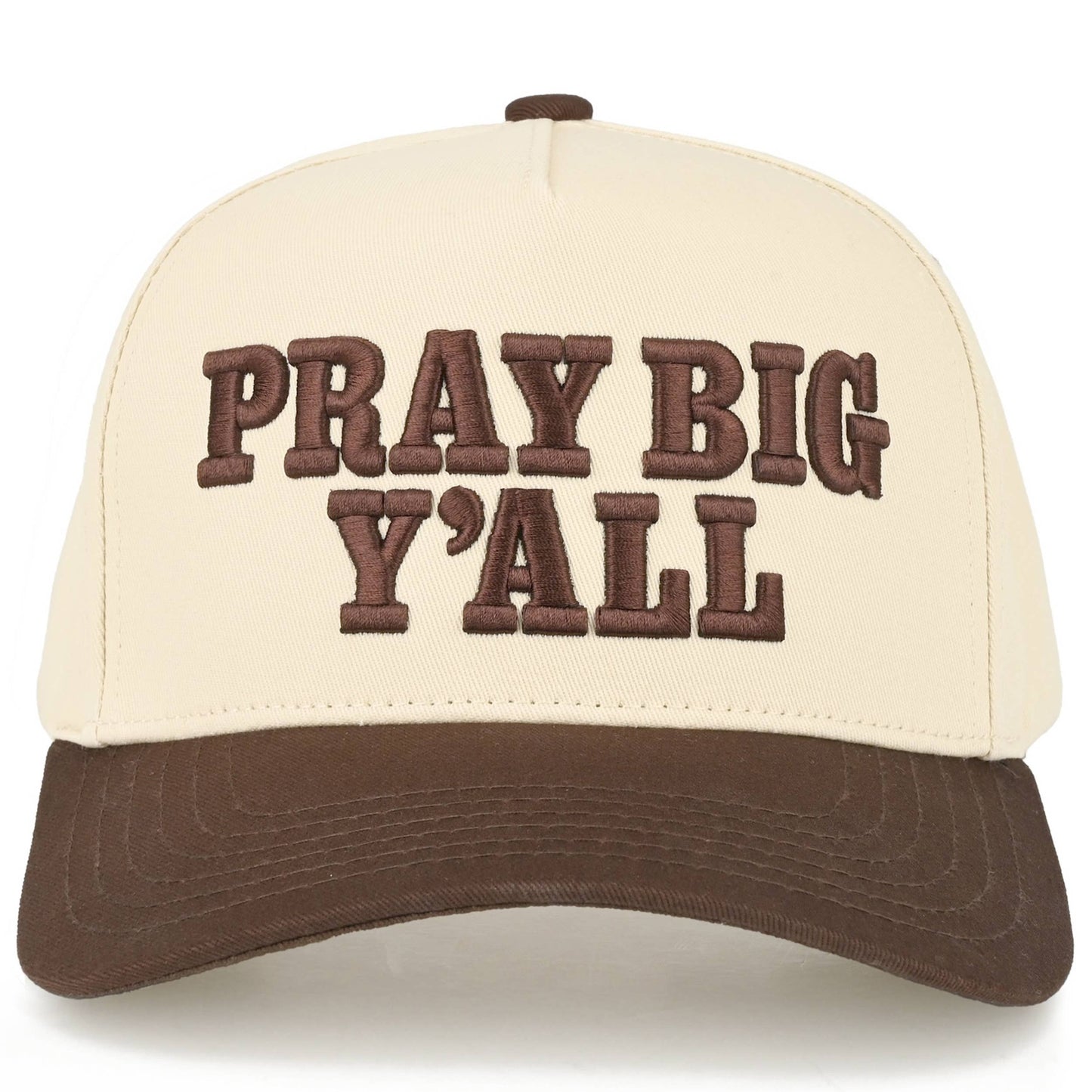 Western Pray Big Y'all Canvas Trucker Hat