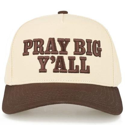 Western Pray Big Y'all Canvas Trucker Hat