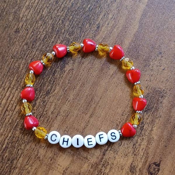 KC Chief's Imperial Hearts Bracelet