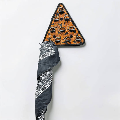 Triangle Leather Wild Rag Holders