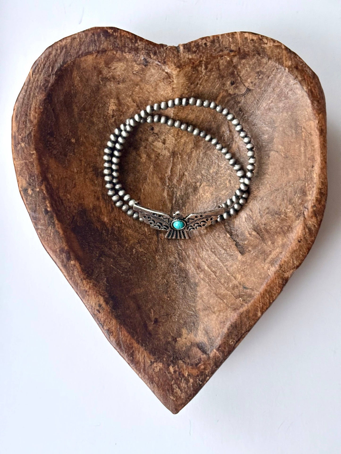 Western Thunderbird Western Pearl Stretch Bracelet