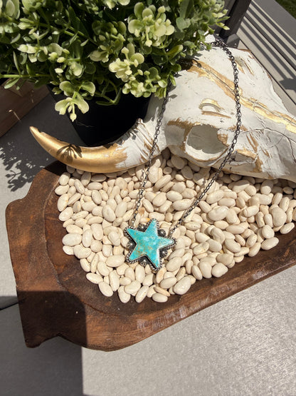 Johnny Dixon - Texas Star Kingman Necklace