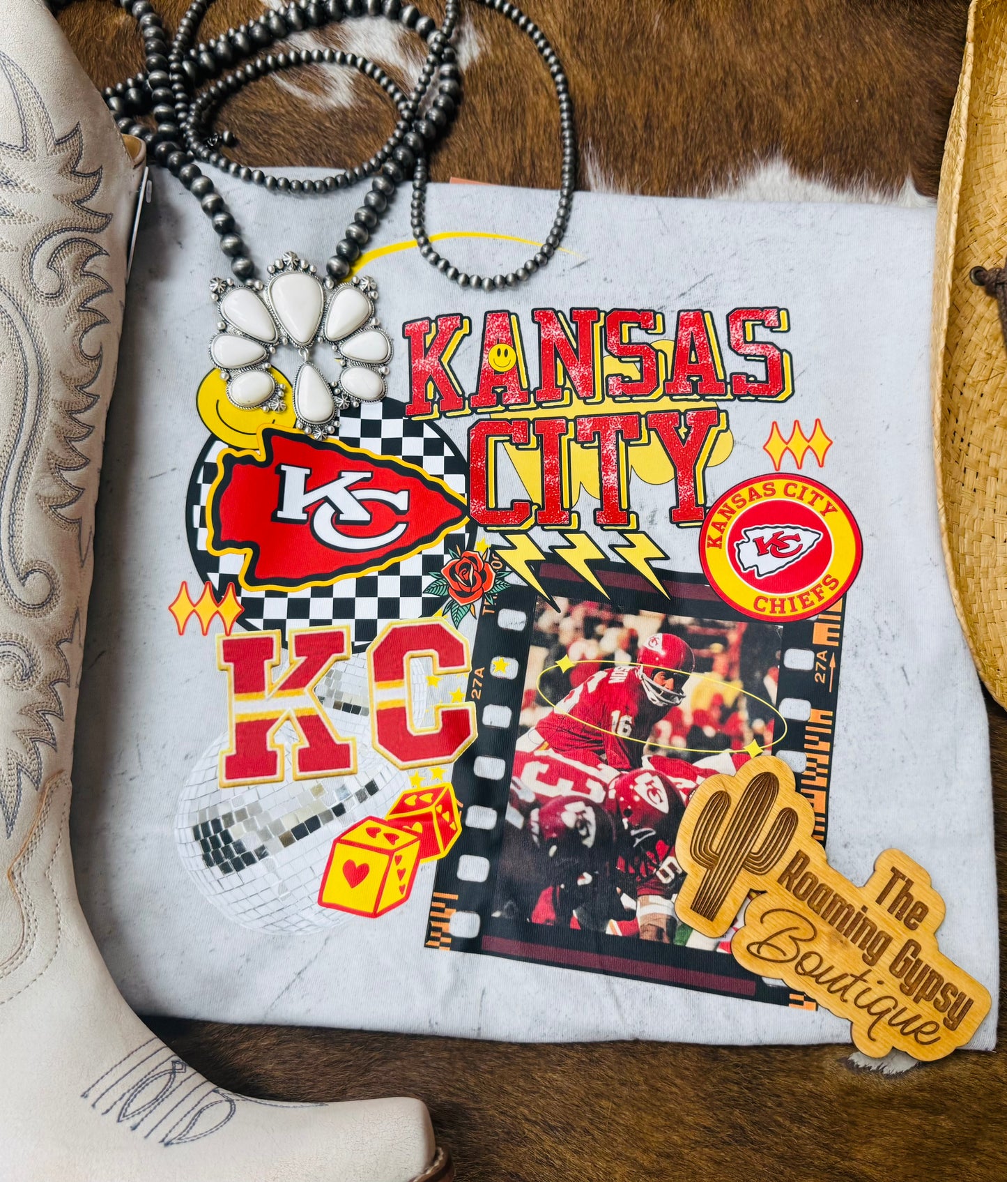 KC Collage Splatter Tee