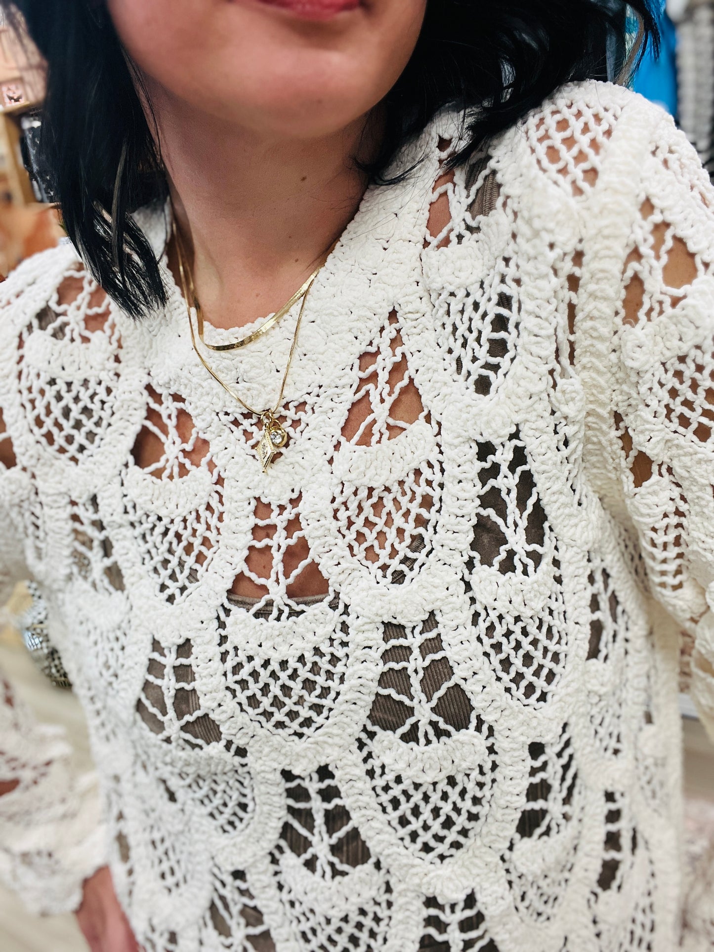 Texan Skies Crochet Top