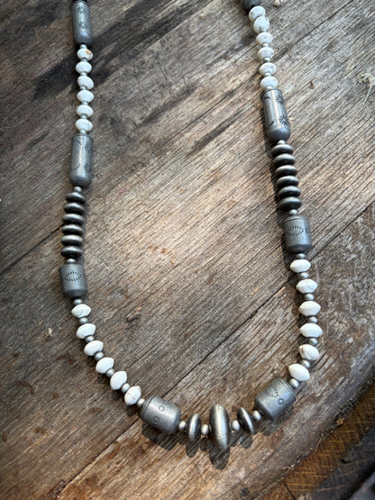 40'' Cream Delight Rondelle Faux Necklace