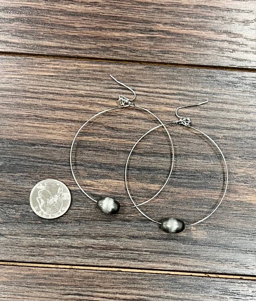 The Betty Bead Hoop Earrings