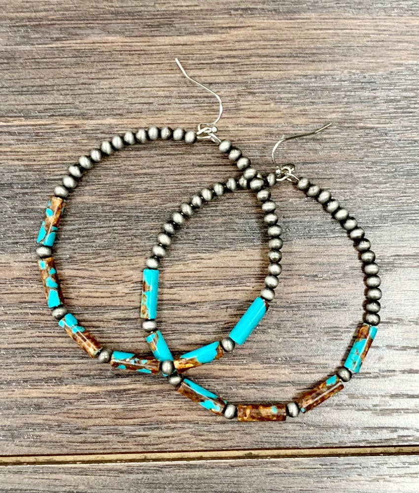2.5" Utah Gem Hoop Earrings