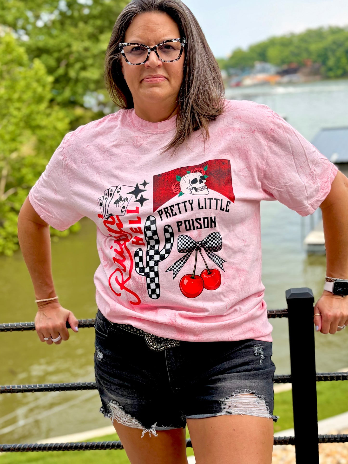 Raisin H#LL Splatter Graphic Tee
