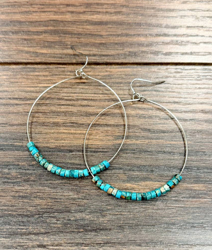 2.5" Nevada Gem Hoop Earrings