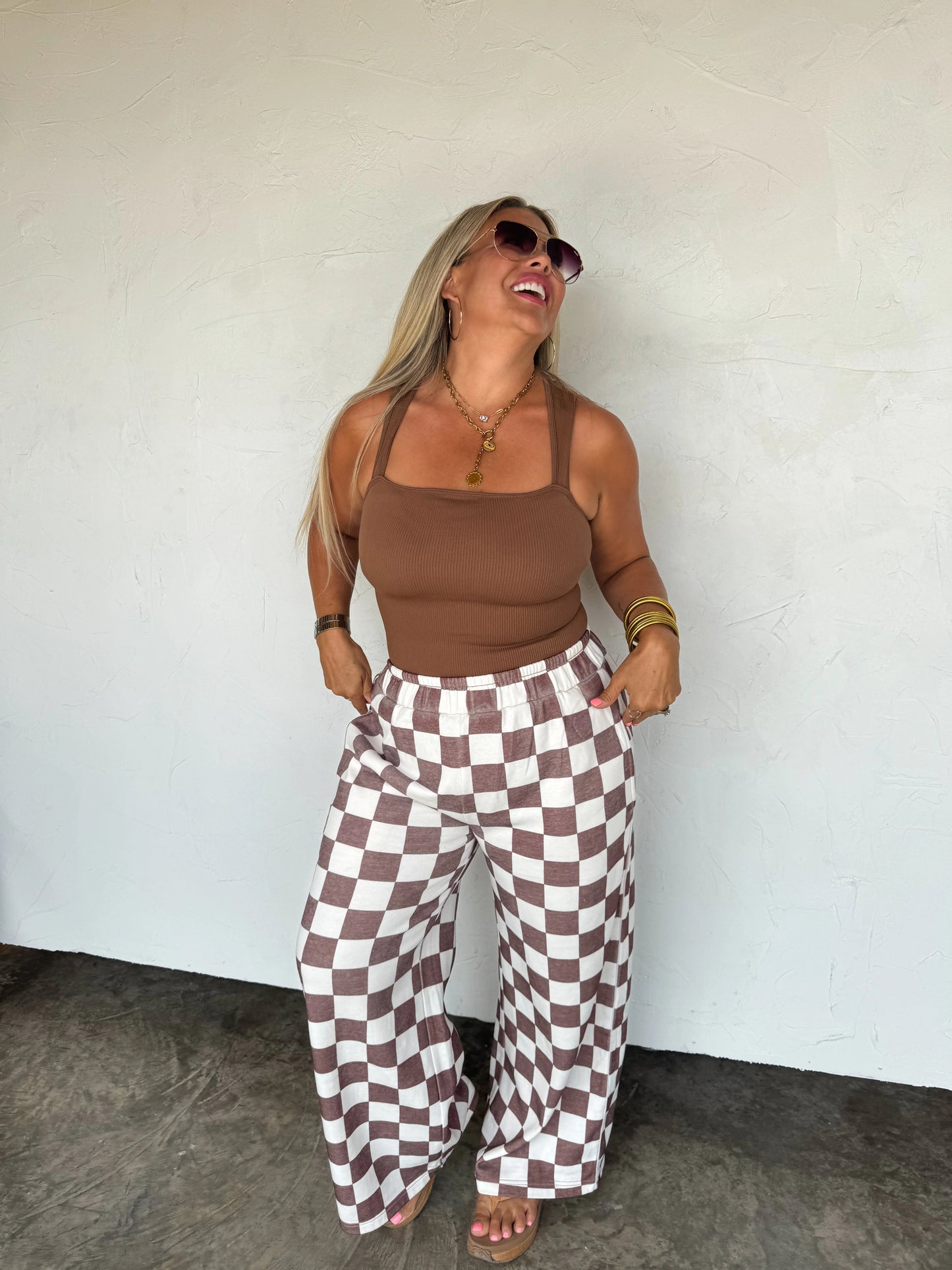 Drift Away Checker Jogger
