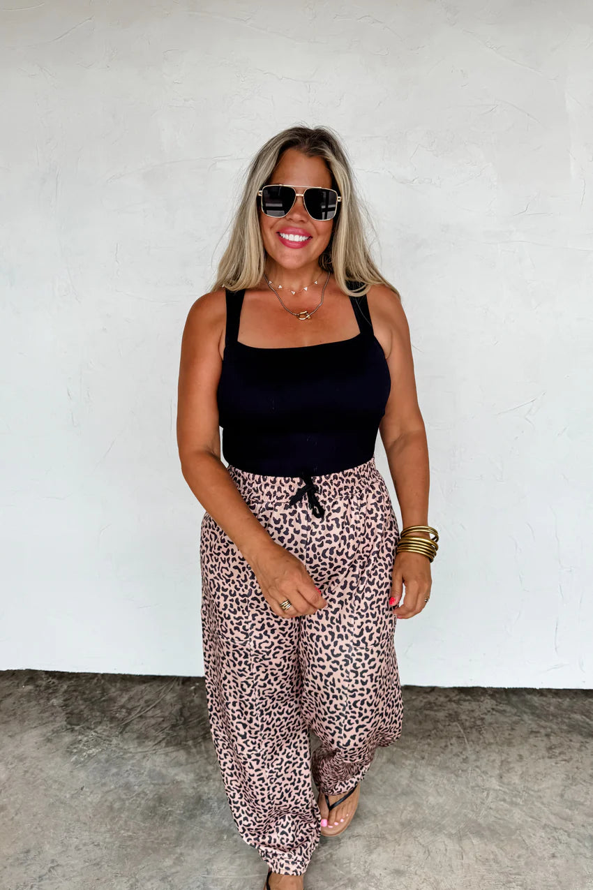 Pink Leopard Cheetah Pant