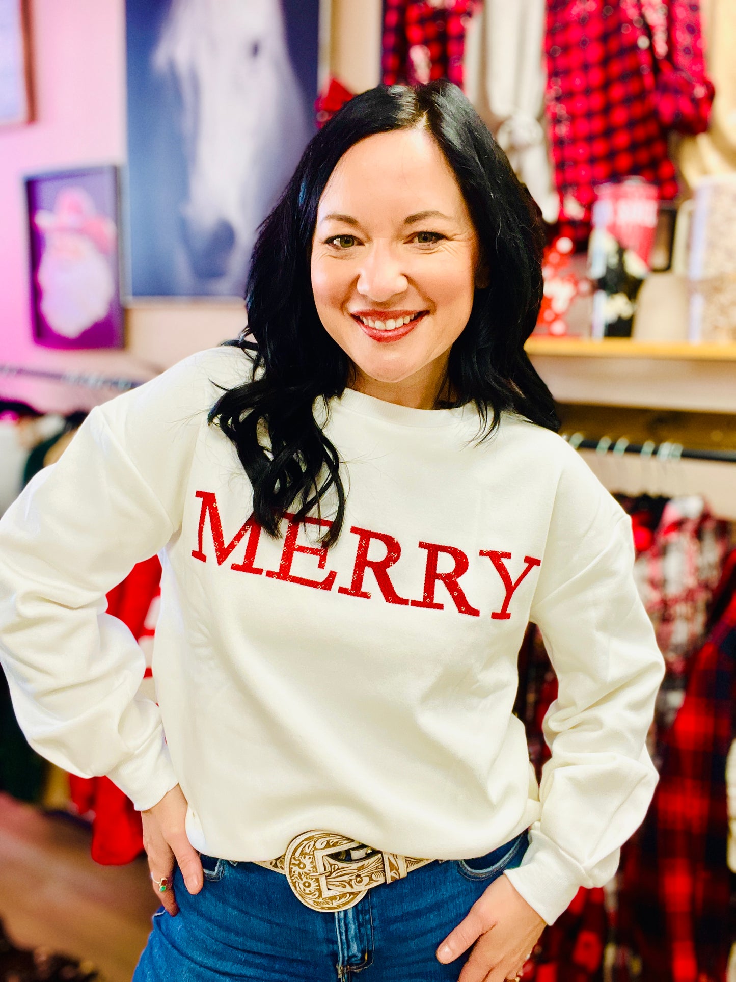 Merry Christmas Sparkle Sweatshirt