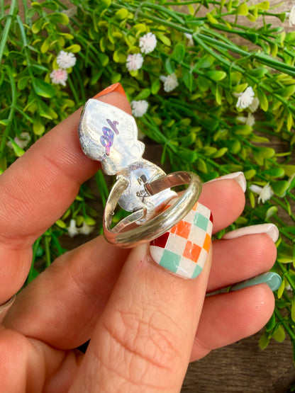 Pink Conch Triple Heart Ring