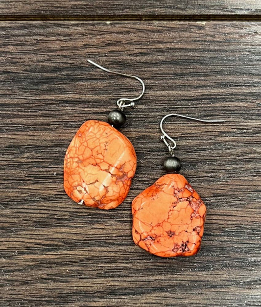 1.2" Sunset Slab Earrings