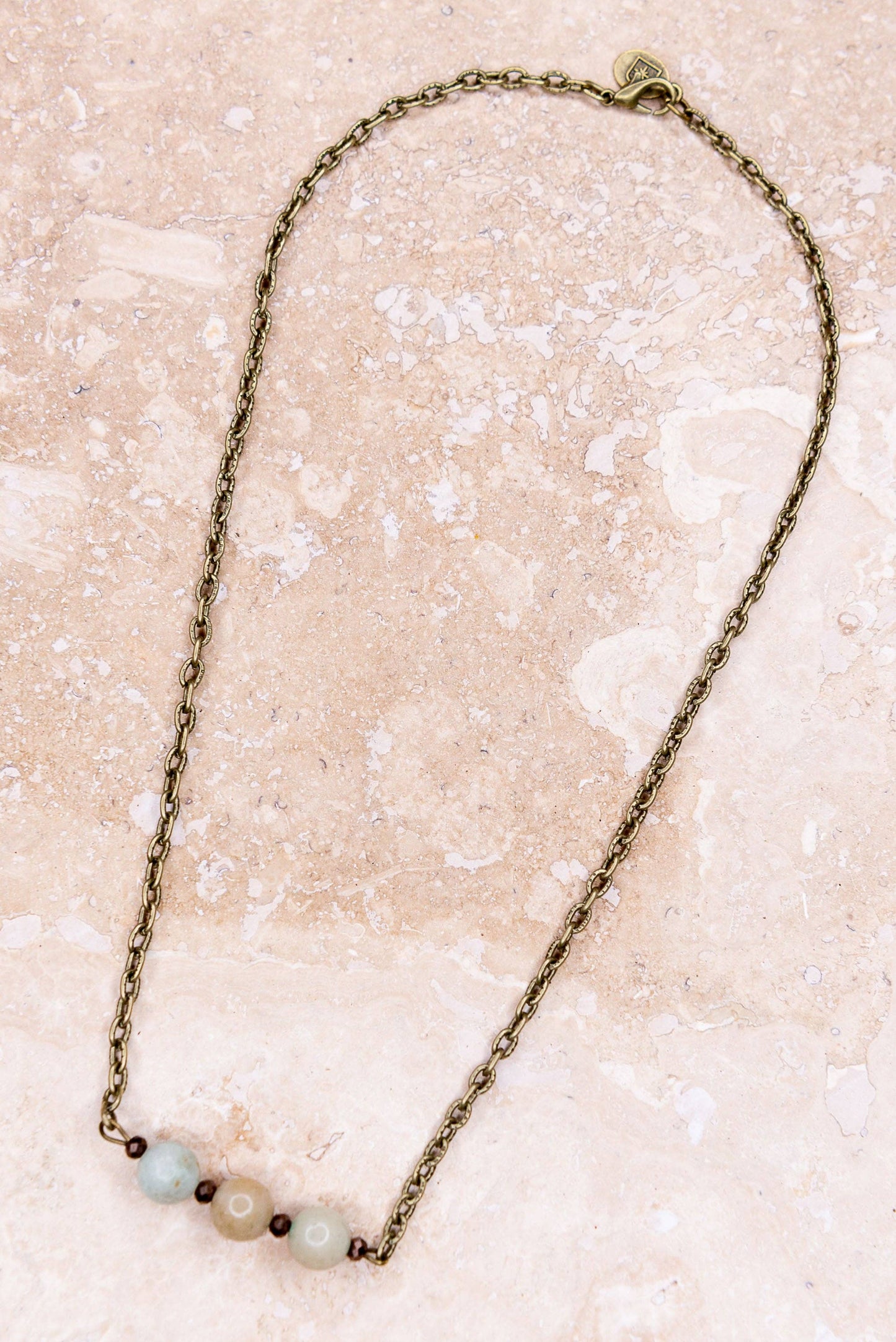 Reece Necklace in Amazonite