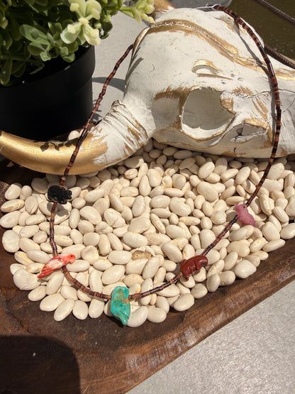 Hector Goodluck - 16" Fetish Bead Necklace