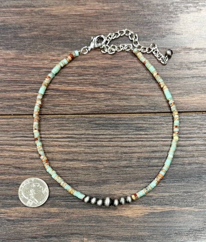 15" Cali 4mm Gemstone Necklace