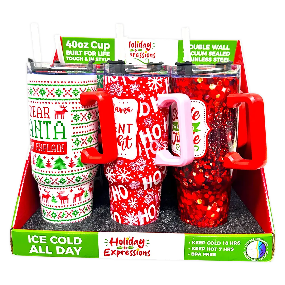 Holiday 40 oz Tumblers