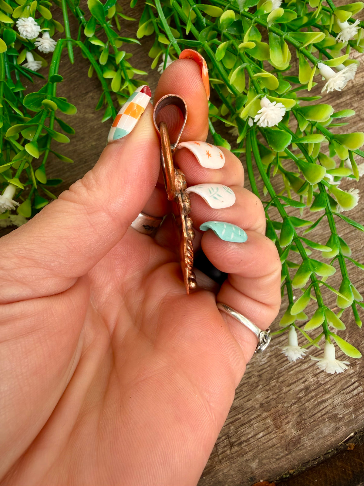 Copper Buffalo Nickel Pendant