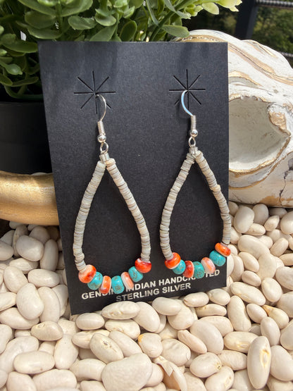 Kimberly Tom - Turquoise & Spiny Dangle Earrings