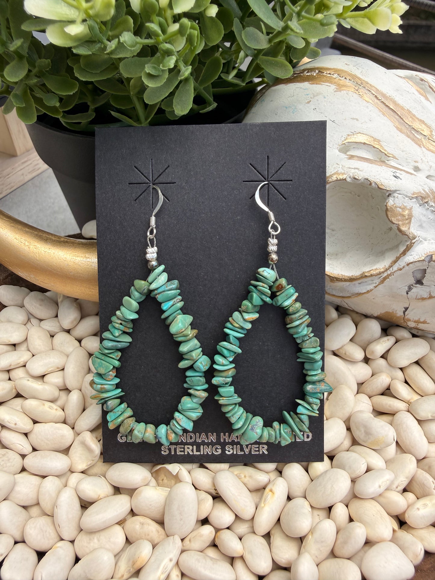 Louise Joe - Kingman Chip Dangle Earrings