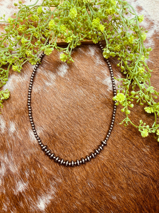Rondelle Polish Western Pearl Bead Necklace