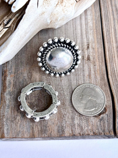 Boho Bling Stud Stretch Ring