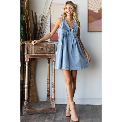 Sweet Darlin Boho Denim Dress