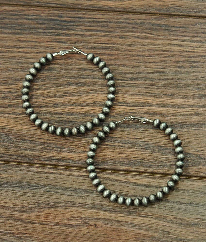 XL 6mm Navajo Bead Earrings