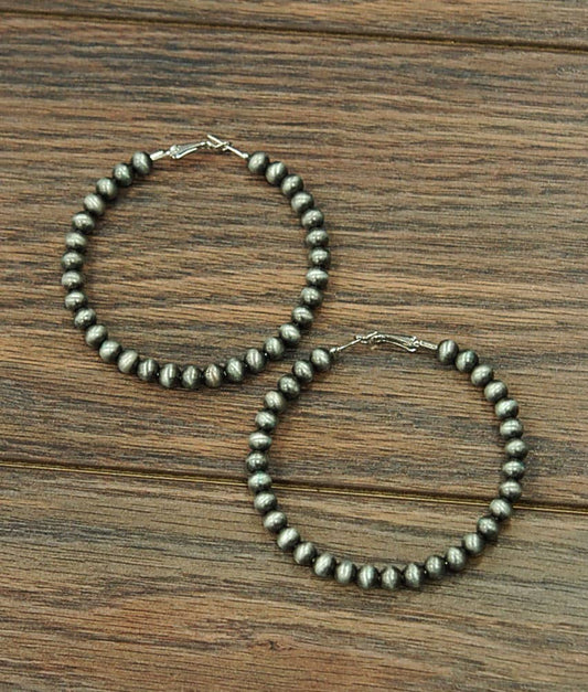 XL 6mm Navajo Bead Earrings