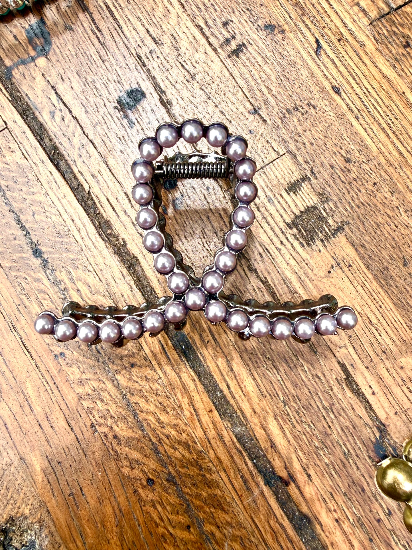Rockin Western Pearl Hair Clip
