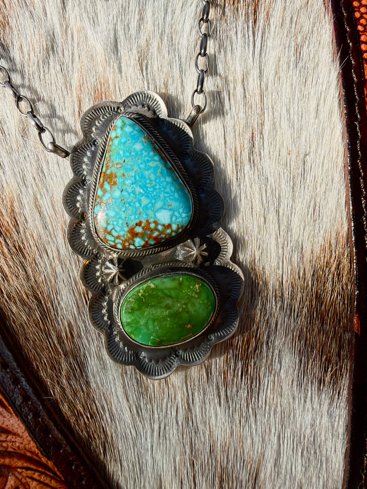Tillie John Scalloped Gem Necklace