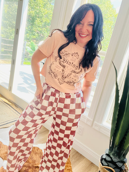 Drift Away Checker Jogger