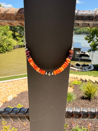 Thompson - Graduated Bead & Gem Necklaces