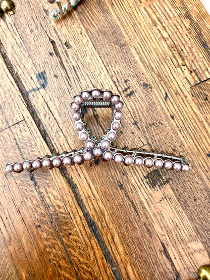 Rockin Western Pearl Hair Clip