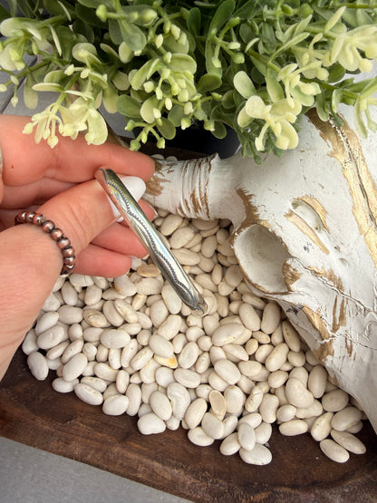 Alive Tahe - Stamped Silver Cuff