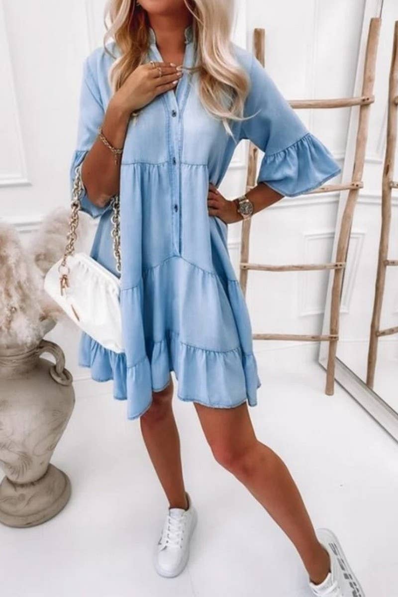 Denim for Dolly Tiered Dress