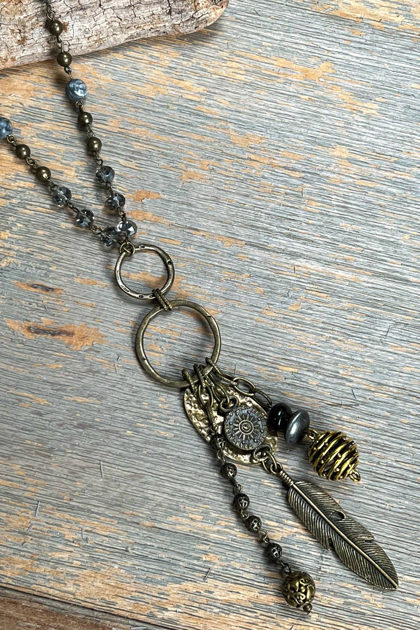 Acacia Necklace Feather