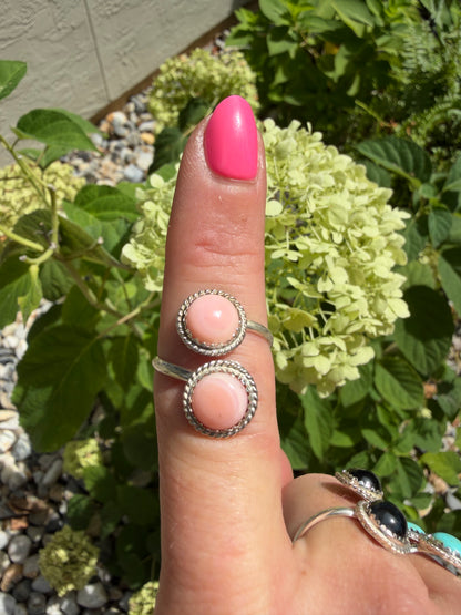 Esther White 2 Stone Rings