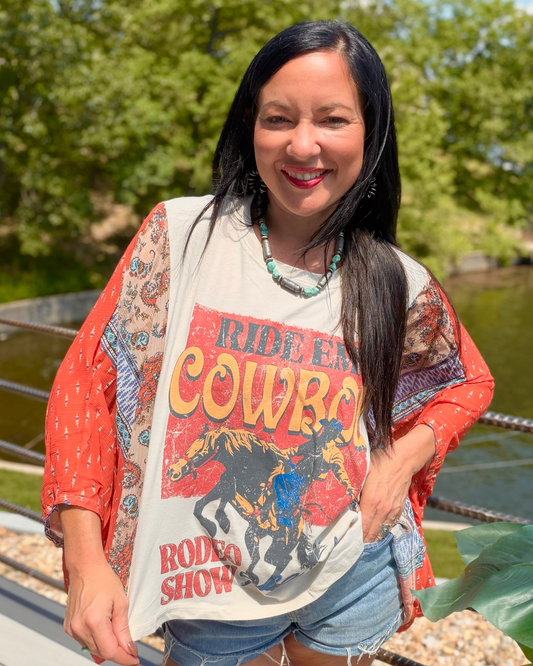 ride'em cowboy wester tunic shirt | western shirt for sale
