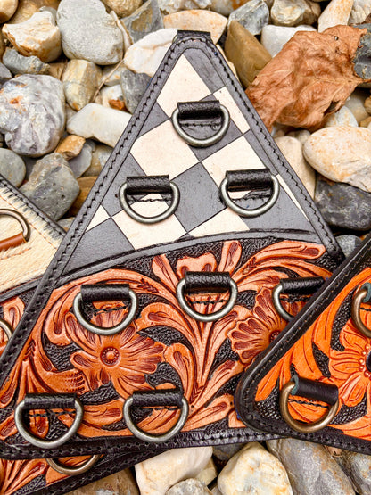 Triangle Leather Wild Rag Holders