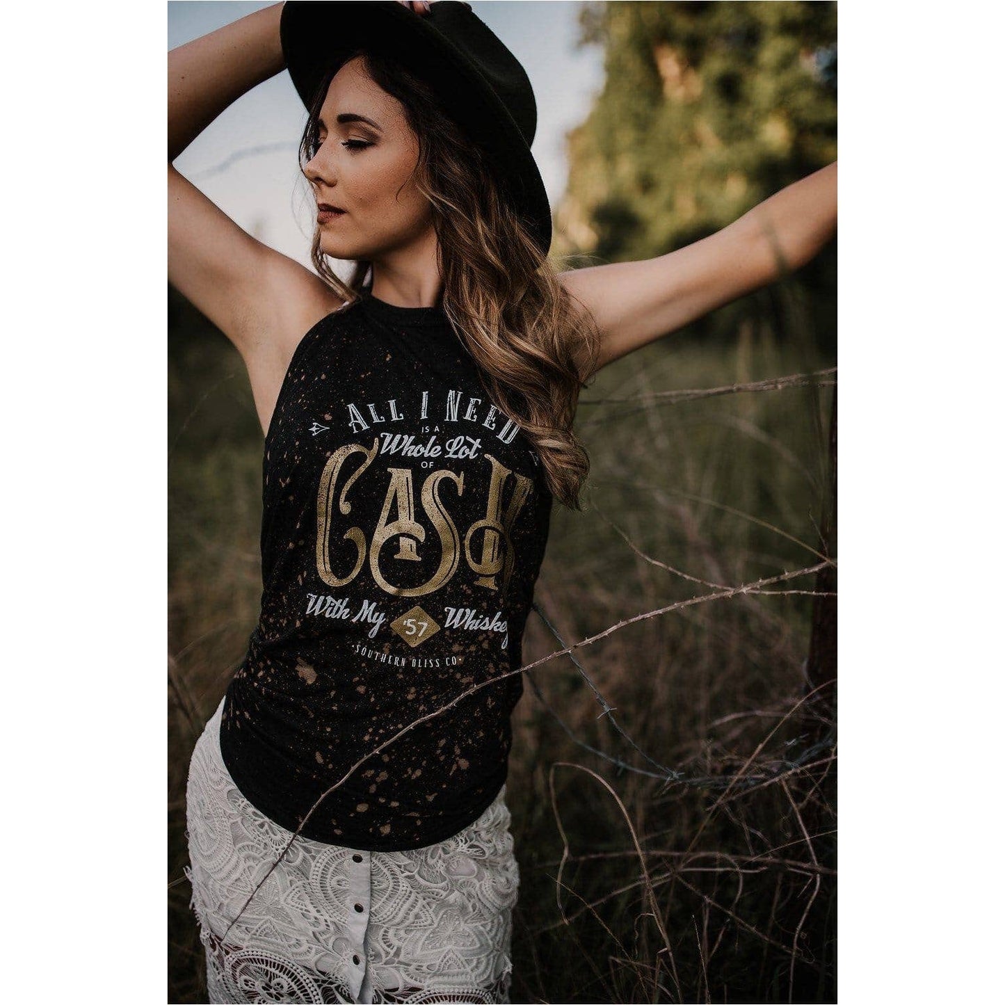 Cash Bleached Tank