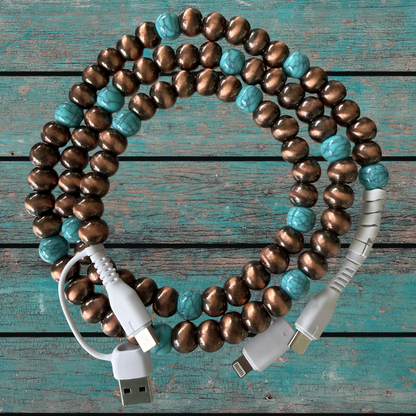 Cowboy Beaded 4-IN-1 Charging Cable
